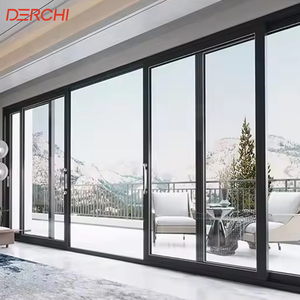 Heavy-Duty Commercial Modern Energy Efficient Office Door External Glass Slide