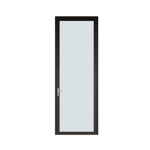 Single Aluminum Door for Modern Interior & Garden Use Three Layer Laminated Safety Glass Energy-Saving Windproof