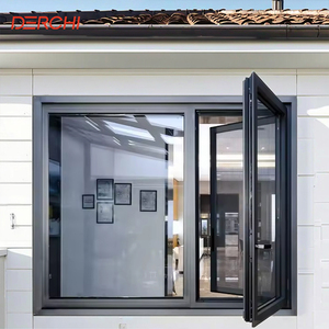 NFRC Hurricane Proof Impact Window Energy Saving Low E Glass Thermal Break Casement Aluminium Window