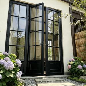 Modern Aluminum French Door Double Casement Swing Patio Entry Door