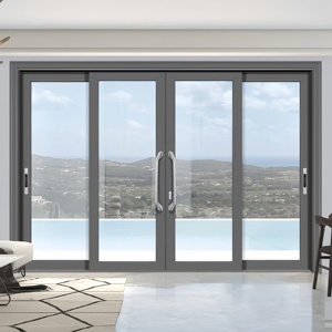Customized China Thermal Break Aluminum Sliding Patio Doors Lift Sliding Glass Door