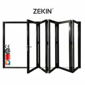 High Quality Aluminum Double Glass Energy Efficient Bi-fold Doors - NFRC AS2047