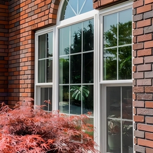 Customized Size 6063-T5 Aluminum Double Glazed Tempered Glass Tilt-In Cleaning Villa Home Double Hung Aluminum Windows