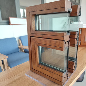 High-Grade Aluminum Clad Wood Tilt and Turn Windows Custom Standard Slimline