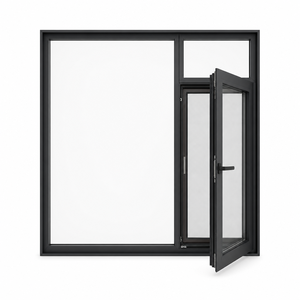 Custom Triple Glazed Tempered Glass Soundproof Windows with Aluminum Alloy Frame