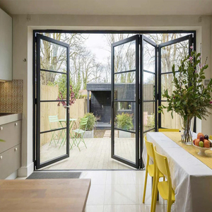 AS2047 Australian Modern Aluminum Folding Bi-Fold Door with Double Glazing Screen