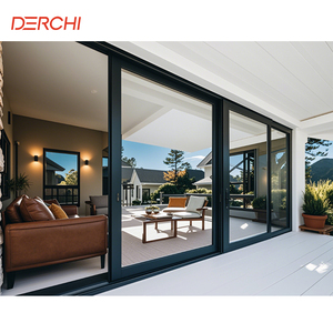 USA Hot Sale Modern Aluminum Front Sliding Back Doors Thermal Break Multi Panel