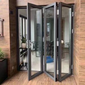 CHANGYI NFRC Impact Door Florida Commercial Entrance Door Aluminum Piano Bi Fold Doors