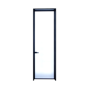 Custom Waterproof Sliding Aluminum Alloy Glass Bathroom Door