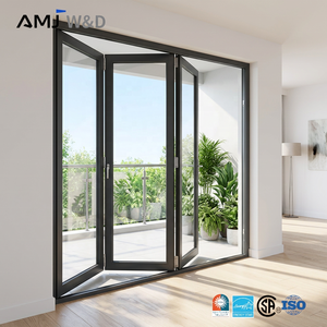 Balcony Accordion Bifold Door Foldable Design LowE Glass
