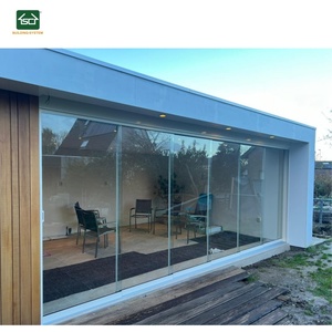 CE Approved Customized Veranda Aluminium Alloy Profile Glazen Schuifwand Sliding Glass Wall