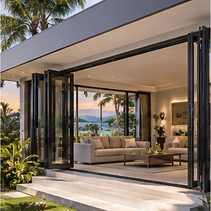 Custom Compact Aluminium Bi-Fold Window System