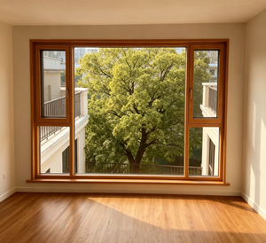 Modern Aluminum Clad Wood Tilt and Turn Window