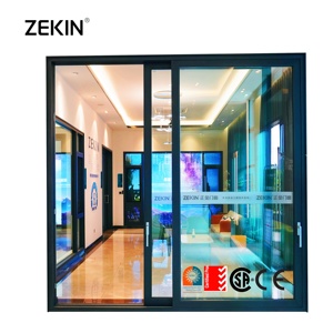 Manufacture Designed Sliding Doors AS2047 Certified Modern Aluminium Alloy Frame Low E