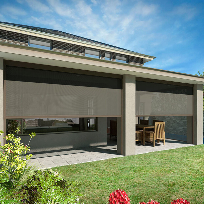 Windproof Zip Screens Outdoor Blinds