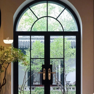 Factory Custom Aluminum Alloy Single & Double French Hinged Casement Door