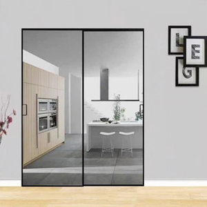 Trackless Aluminum Alloy Sliding Glass Door System
