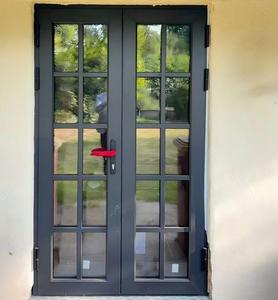Customized Thermal Break Aluminium Insulation Lowe Glass French Doors