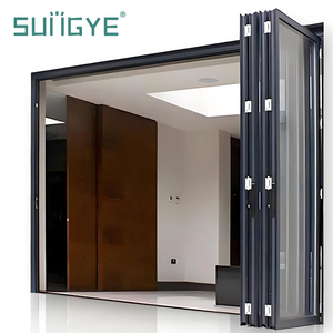 SUNGYE Exterior Bifold Door Aluminum Foldable Patio Door