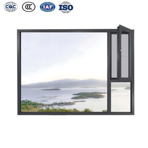 Simple Home Patio Porch Eye Line Track Sliding Windows Thermal Break Aluminum