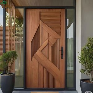 3D Wood Grain Aluminum Security Door
