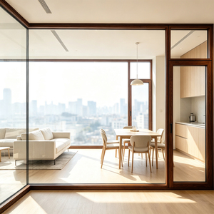 Aluminum-clad Wooden European Folding Window