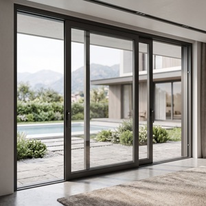 Balcony Noise Control Sliding Doors with Soundproof Double Glazed Tempered Glass