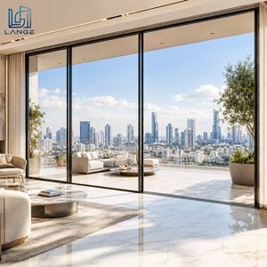 Lange Minimalist Design Heavy Duty Sliding Door Patio Aluminum Door