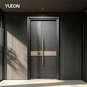Cast Aluminum Armored Security Front Door Minimalist Style