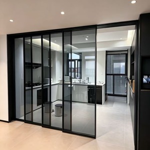 Lift Sliding Multi Point Lock Aluminum Door Storm Rain Proof
