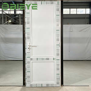Safety Glass Equipped Aluminum Swing Door Anti Theft Structure for Commercial Office Room Entry Application