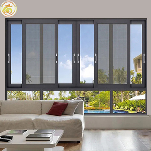 Soundproof Thermal Break Aluminum Double Glass Sliding Window