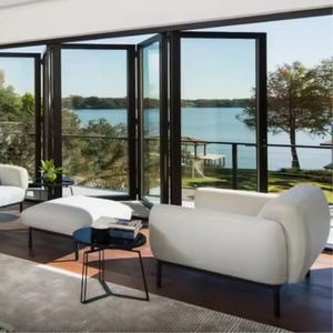 Best Price Waterproof High Security Stable Modern Bi-Fold Aluminum Door Foldable Door for Office and Outdoor