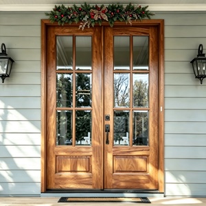 Direct Factory Modern Hinged Aluminum Solid Wood Doors