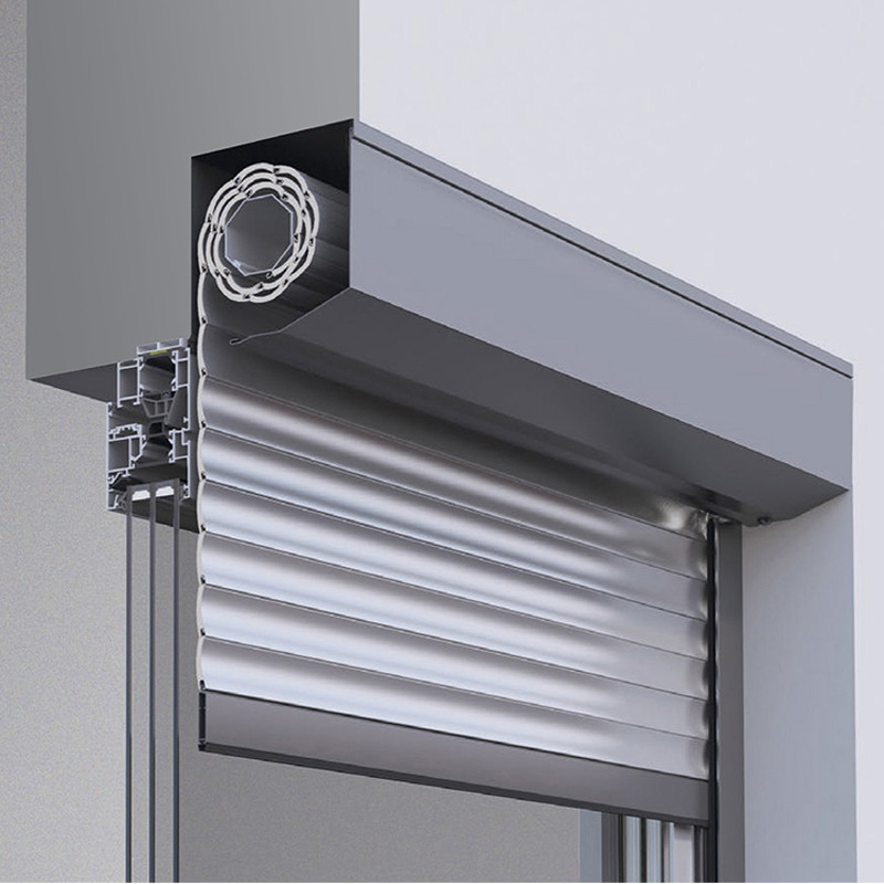 Aluminum Motorized Roller Shutter Windows