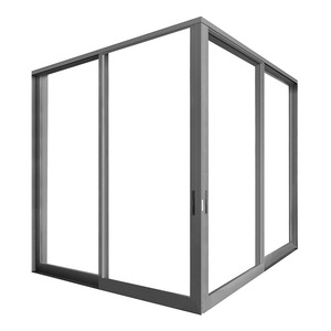 AS2047 Australian Customized Aluminium Pocket Glass Sliding Door Concealed Pocket Door Trackless Sliding Hidden Sliding Door