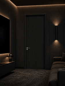 Customized Modern Aluminum Clad Wood Interior Bedroom Door