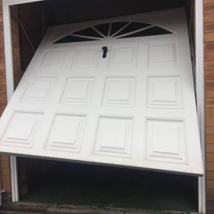 Heavy Duty One Piece Overhead Tilt up Garage Door Stable Quality Windproof Quiet Aluminum Glass Door