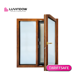 European Style Thermal Break Aluminium Wood Windows