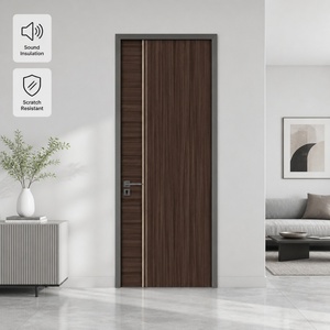 Custom Aluminum Clad Wood Doors Waterproof Fireproof and Soundproof with Composite Panel for Showroom Restaurant and Home