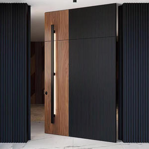 Double Door Villa Gate Cast Aluminum Pivot Door