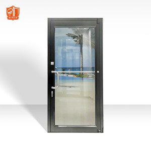 Modern Commercial Storefront Door Glass Swing Entry Aluminium Door