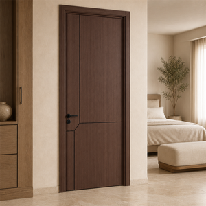 Custom Aluminum Interior Door Aluminum Alloy Door Low Maintenance Soundproof for Bathroom Hotel Commercial Dormitory