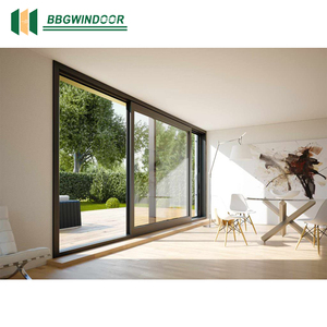Lukliving Factory Direct Selling High Quality Exterior Double Glass House Back Sliding Doors