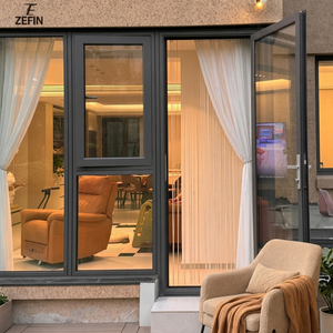 Aluminum Villa Entrance Sliding Door Weatherproof Powder Coated Courtyard Gate