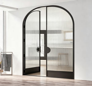 Modern Indoor Aluminum Alloy Glass Door, Waterproof and Soundproof, Suitable for Home and Office Use