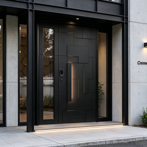 Cast Aluminum Single Security Door Custom Panel Design