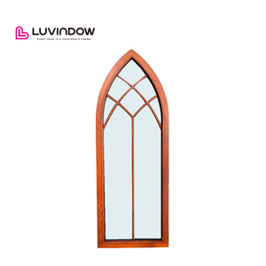 Modern House Designs Wooden Aluminium Casement Arch Window Custom Special Shape