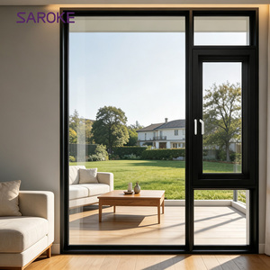 6063 T5 1.8mm Outside Opening Australia Triple Glazed Custom Aluminum windows