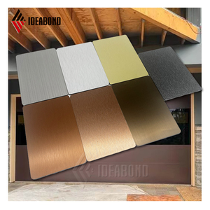 Commercial Insulated Garage Door ACP Metal Brushed Composite Aluminum Panels